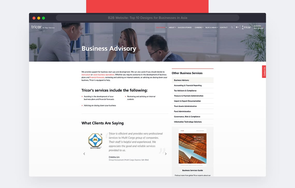 10 Brilliant B2B Website Design Examples For Businesses In Asia